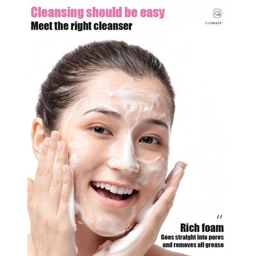 BIOAQUA Peach Extract Amino Acid Face Wash 100g – Deep Cleansing Facial Cleanser, Removes Dirt and Excess Oil, Helps Keep Skin Soft, Fresh, and Hydrated, Suitable for All Skin Types for Daily Use. - Bioaqua - Image 5
