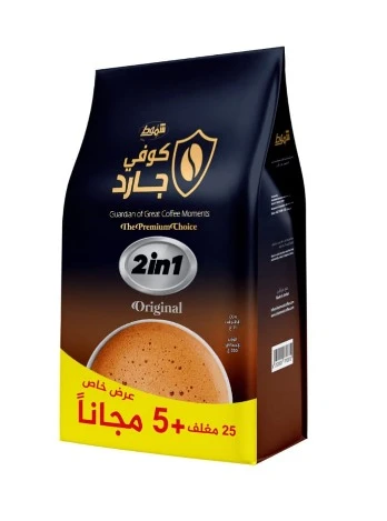 قهوة شموط فورية 2×1 – مزيج قهوة أردنية فاخرة 2 في 1 مع القهوة والكريمة، سهلة التحضير، بطعم ورائحة غنية وسلسة، خليط القهوة الفورية للاستمتاع اليومي