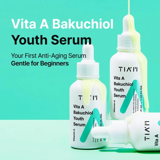 TIA'M Vita A Bakuchiol Youth Serum 1.35 fl oz Anti Aging for Wrinkles & Dark Spots - Image 7