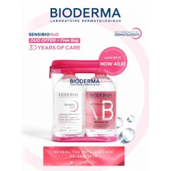 Bioderma Sensibio H2O Micellar Water Duo 2x500ml – Gentle Cleansing & Makeup Remover for Sensitive Skin, Removes Impurities, Soothes and Refreshes Face and Eyes