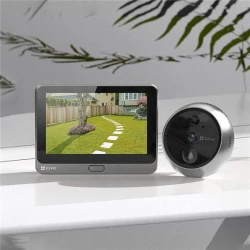 Ezviz DP2C Wire-Free Peephole Doorbell – HD Video, Two-Way Audio, Wi-Fi Connectivity, Smart Home Compatible, Easy Installation for Secure Visitor Monitoring and Communication
