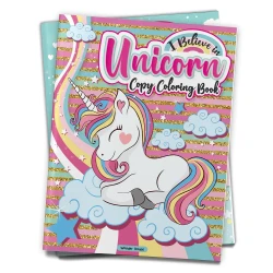 Wonder House I Believe In Unicorn Copy Coloring Book For Children, Fun Activity, Ages 3-7