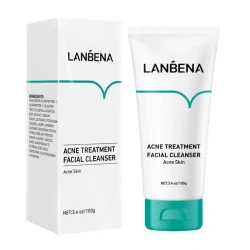 Lanbena Acne Solution Facial Cleanser 100g, Gentle Cleansing for Acne-Prone Skin
