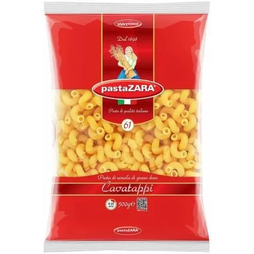 باستا زارا كافاتابي رقم 61، 500 غرام، قمح دوروم إيطالي