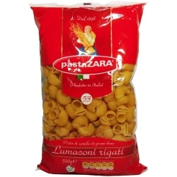 Pasta Zara 53 Lumaconi Rigati 500g, Premium Italian Pasta, Delicious Shape