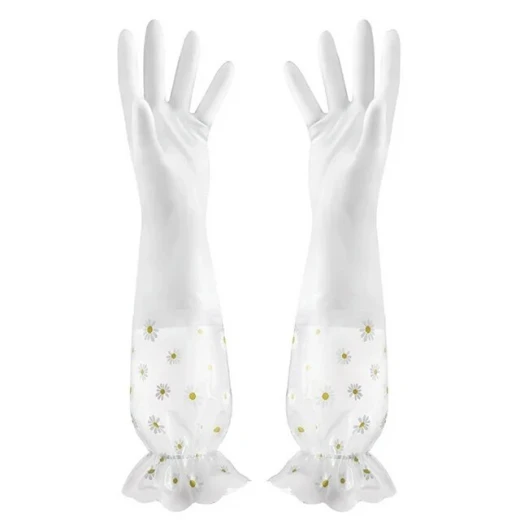 Neo Elbow-Length Kitchen Gloves – Waterproof rubber for wet and dry use, pack of 2, provides full hand and arm protection during cleaning and dishwashing, durable, comfortable with a secure grip for everyday use - Kitchen house - Image 2
