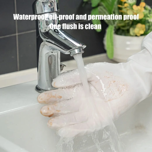 Neo Elbow-Length Kitchen Gloves – Waterproof rubber for wet and dry use, pack of 2, provides full hand and arm protection during cleaning and dishwashing, durable, comfortable with a secure grip for everyday use - Kitchen house - Image 4