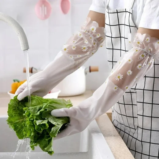 Neo Elbow-Length Kitchen Gloves – Waterproof rubber for wet and dry use, pack of 2, provides full hand and arm protection during cleaning and dishwashing, durable, comfortable with a secure grip for everyday use - Kitchen house - Image 6