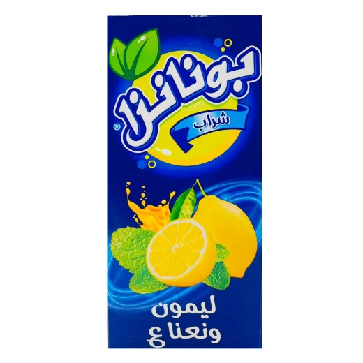 عصير بونانزا المنعش بالليمون والنعناع مع فيتامين سي، زجاجة 1 لتر لتجربة ترطيب مثالية ومذاق منعش، مثالي للاستمتاع اليومي