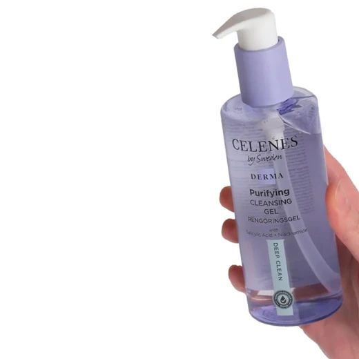 Celenes By Sweden Derma Purifying Cleansing Gel 250ml, Salicylic Acid, For Oily Skin - Celenes - Image 2