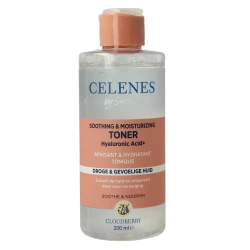 Celenes By Sweden Cloudberry Toner 200ml, Hyaluronic Acid Hydrating Facial Toner for Dry Skin