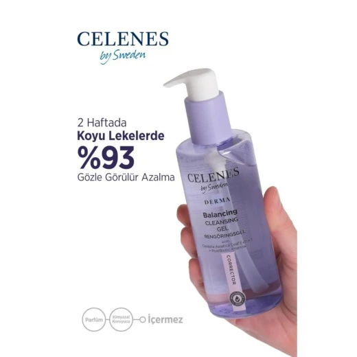 Celenes Derma Anti Blemish Face Wash Gel with Centella Asiatica Extract 250 ml, Gentle Cleanser for Acne Prone Skin, Controls Oil and Reduces Blemishes - Celenes - Image 5