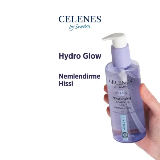 Celenes Hydrating Face Wash Gel with Hyaluronic Acid 250ml, Cleanser for Dry and Sensitive Skin - Celenes - Image 2