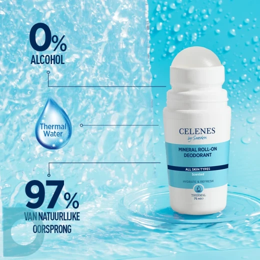 Celenes Mineral Roll On Deodorant Hydrating Refreshing 75ml: Long Lasting Protection for All Day Freshness and Odor Control - Celenes - Image 3