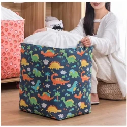 Laundry BasketBag Organizer, Waterproof Clothes Hamper Folding Laundry Basket Cotton Linen Clothing Sorting Bag Dustproof Waterproof Storage Laundry Hamper Dorm