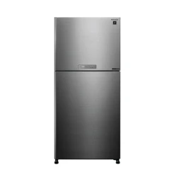 Sharp Digital No Frost Refrigerator – 480 Liter Capacity – Energy Efficiency Class A++ – Equipped with an Inverter Motor – Two Doors – Silver Color – Model SJ-PV63G-ST – Modern design prevents ice buildup, provides efficient cooling, and keeps food fresh with high energy efficiency  Free GiftAF70