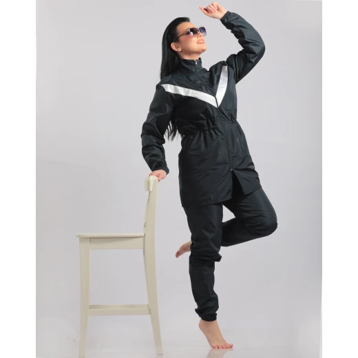 Striped Burkini in Navy Blue – Size Large – Comfortable Modest Swimwear – Practical and Stylish Design for All Water Activities - Burkini - Image 6
