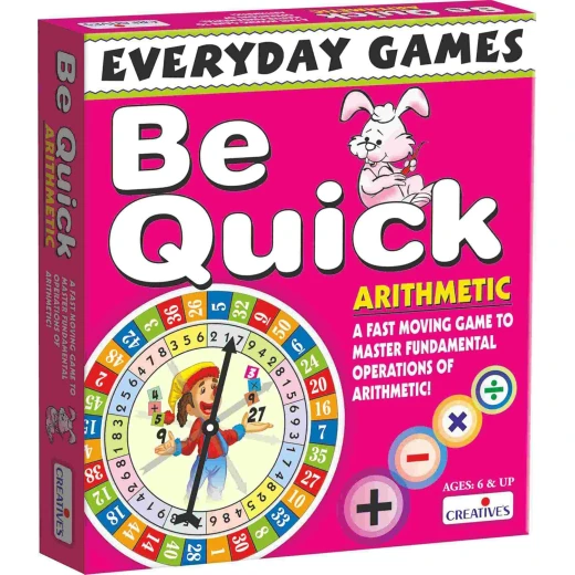 لعبة Creative's Be Quick للأطفال (6 سنوات فما فوق) – نشاط تعليمي ممتع لممارسة الحساب والرياضيات، يساعد على تطوير المهارات الحسابية الأساسية، حل المشكلات، وتنمية التفكير المنطقي بطريقة تفاعلية وشيقة لعبة Creative's Be Quick للأطفال (6 سنوات فما فوق) – نشاط تعليمي ممتع لممارسة الحساب والرياضيات، يساعد على تطوير المهارات الحسابية الأساسية، حل المشكلات، وتنمية التفكير المنطقي بطريقة تفاعلية وشيقة