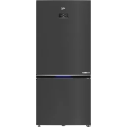 Beko RCNE730E40SXBR Refrigerator Freezer 193cm Tall, Dark Inox, A+ Energy Rated – Spacious Fridge with Advanced Cooling Technology, Energy Efficient Performance, and Modern Elegant Design for Everyday Use