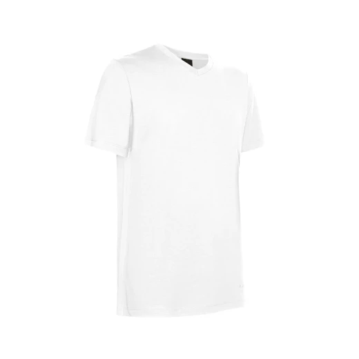 Geox Men's V Neck T Shirt White XL Organic Cotton Breathable - Geox - Image 2