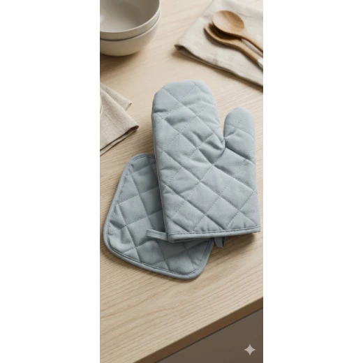 Custom Oven Mitts and Pot Holders with Pocket – Heat Resistant Kitchen Set for Safe Cooking, Baking, and Grilling, Comfortable Design, Durable Materials, Easy and Secure Handling in the Kitchen