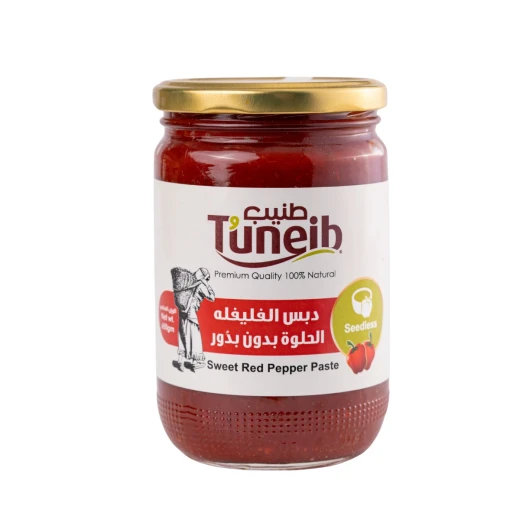 Tuneib Seedless Sweet Red Pepper Paste 650g – Rich Flavor and Smooth Texture, High Quality Ready-to-Use Product, Perfect for Adding Intense and Delicious Taste to Everyday Cooking Tuneib Seedless Sweet Red Pepper Paste 650g – Rich Flavor and Smooth Texture, High Quality Ready-to-Use Product, Perfect for Adding Intense and Delicious Taste to Everyday Cooking