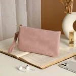 Women's Buckle Wallet in Stunning Pink PU Leather, Featuring a Secure Buckle Closure and Stylish Design, Measuring 19cm x 11.5cm x 2cm, Perfect for Everyday Use - Lolo shop accessories