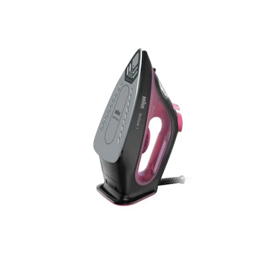 Braun TexStyle 1 SI1070PU Steam Iron 2000W Purple and Black Anti Calc 1.5M Cord 240V for Clothes - Image 2