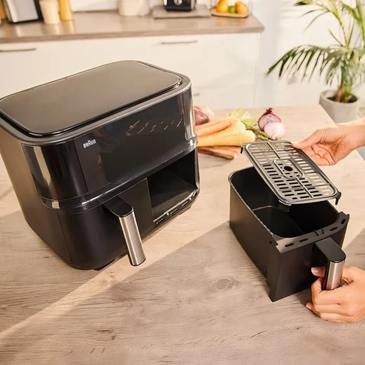 Braun TwinCook 3 Air Fryer Black 8L Capacity RealAir Technology for Healthy Cooking - Image 4