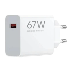 Xiaomi Travel Charger HyperCharge 67W EU Type-A BHR07SKEU Fast Charger Portable USB-A Smart Charging Adapter for Phones Tablets and Laptops
