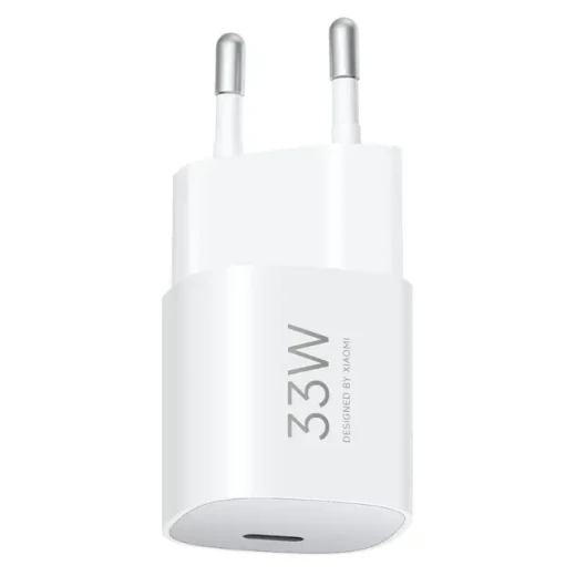 شاحن حائط شاومي33W Nano USB-C EU شاحن سريع صغير الحجم بتقنية الشحن السريع PD/PPS مع منفذ USB-C، شاحن محمول للهواتف الذكية والأجهزة اللوحية، لون أبيض شاحن حائط شاومي33W Nano USB-C EU شاحن سريع صغير الحجم بتقنية الشحن السريع PD/PPS مع منفذ USB-C، شاحن محمول للهواتف الذكية والأجهزة اللوحية، لون أبيض