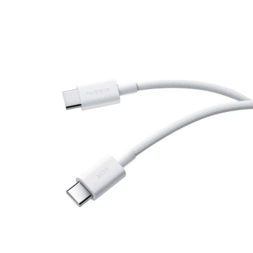 كابل شاومي USB-C إلى USB-C 3A مضفر 1 متر أبيض BHR0878GL شحن سريع 60 واط نقل بيانات سريع سلك متين عالي الجودة للهواتف والأجهزة اللوحية واللابتوب كابل شاومي USB-C إلى USB-C 3A مضفر 1 متر أبيض BHR0878GL شحن سريع 60 واط نقل بيانات سريع سلك متين عالي الجودة للهواتف والأجهزة اللوحية واللابتوب