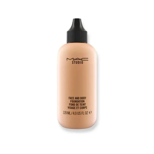 MAC Studio Face and Body Foundation C3 120ml Lightweight Satin Finish, buildable sheer to medium coverage, hydrating comfortable formula for face and body, natural glow look, suitable for all skin types daily wear - Mac - Image 3