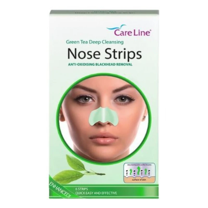 شرائح كيرلاين لتنظيف مسام الأنف بالشاي الأخضر، تنظيف عميق، إزالة الرؤوس السوداء، مجموعة من 10