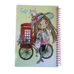 Kids spiral notebook 80 sheets with fun cartoon illustrations inside, high-quality lined pages perfect for school and creativity - Amigo