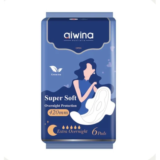 فوط أيوينا فائقة النعومة للبشرة L (6 فوط) - Aiwina - Image 2