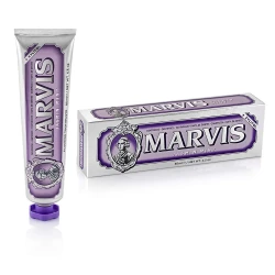 Marvis Jasmine Mint Whitening Toothpaste 85 ml – Premium Whitening Toothpaste with Jasmine & Mint Flavor, Helps Brighten Teeth, Remove Surface Stains, Clean Deeply, and Freshen Breath for Long-Lasting Oral Freshness