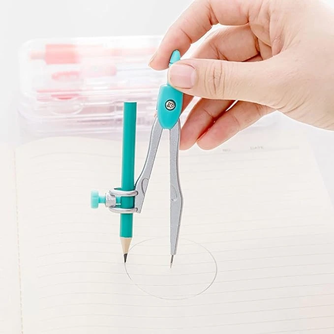 High-quality COMPASS compass delivers precise circle drawing and measurements with a durable, lightweight design ideal for students and school or office use - Amigo