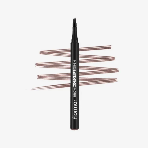 قلم تحديد الحواجب الدقيق من فلورمار لون بني001 فاتح طبيعي يدوم طويلاً لمكياج الحواجب - Image 4