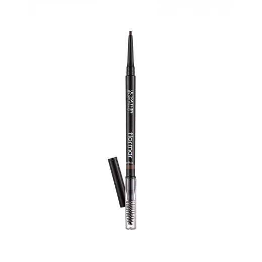 Flormar Ultra Thin Eyebrow Pencil Light Brown 002, Precise Definition, Long-Lasting