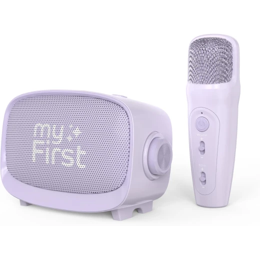 myFirst Voice 2 Kids Karaoke Machine – Wireless Microphone, Purple, Portable Karaoke Speaker for Kids, Fun Singing and Music Experience, Easy Controls, Safe and Child-Friendly Design, Perfect for Home Entertainment and Parties myFirst Voice 2 Kids Karaoke Machine – Wireless Microphone, Purple, Portable Karaoke Speaker for Kids, Fun Singing and Music Experience, Easy Controls, Safe and Child-Friendly Design, Perfect for Home Entertainment and Parties