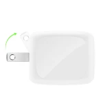 شاحن جداري بلكين 50 واط بمنفذين USB C GaN، شحن سريع لأجهزة iPhone و Samsung و iPad و Chromebook، أبيض - بيلكين