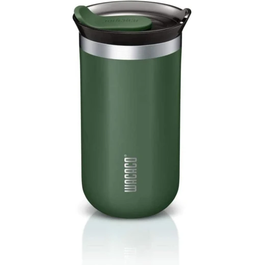 Wacaco Octaroma Vacuum Insulated Mug 300ML – Green, Double Wall Stainless Steel Travel Mug, Keeps Drinks Hot or Cold for Longer, Leakproof Lid, Lightweight Portable Design for Coffee, Tea and Daily Use Wacaco Octaroma Vacuum Insulated Mug 300ML – Green, Double Wall Stainless Steel Travel Mug, Keeps Drinks Hot or Cold for Longer, Leakproof Lid, Lightweight Portable Design for Coffee, Tea and Daily Use