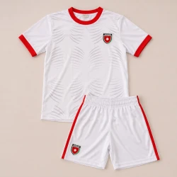 Jordan National Team Inspired Kids Football Kit – White Shirt and Shorts Set with Al Tamari 10, 10-11 Years