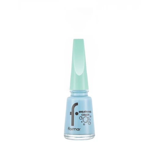 Flormar Breathing Color Nail Enamel Pretty Blue Shimmery Finish 11g - Long Lasting, Chip Resistant Formula for Beautiful Manicures. 11 Grams Flormar Breathing Color Nail Enamel Pretty Blue Shimmery Finish 11g - Long Lasting, Chip Resistant Formula for Beautiful Manicures. 11 Grams
