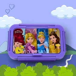 Disney 2 Sections Insulated Stainless Steel Lunchbox for Kids, Leakproof, Avengers, Spiderman, Princess, Mickey
