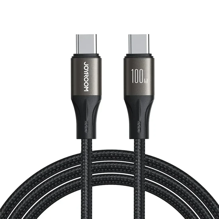 كيبل جوي روم لايت سبيد S A25 USB C إلى USB C 100 واط 1.2 متر أسود - جوي روم