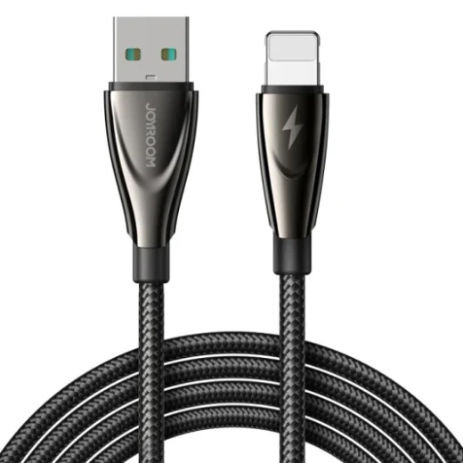 كيبل شحن جوي روم بايونير سيريز USB A إلى لايتنينج 3A 1.2 متر أسود كيبل شحن جوي روم بايونير سيريز USB A إلى لايتنينج 3A 1.2 متر أسود