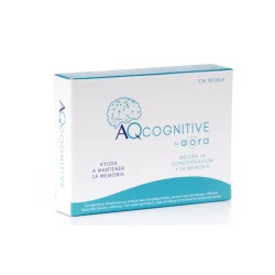 مكمل غذائي AORA AQCognitive لتعزيز القدرات الذهنية، 30 كبسولة، يحسن الذاكرة والتركيز