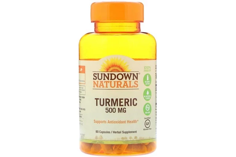 Sundown Naturals Turmeric 500mg Capsules, Supports Antioxidant Health, 90 Count - Sundown